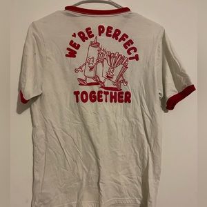 Boys XXL “We’re Perfect Together” hot dog and French fry T-shirt